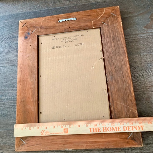 Vintage  Framed Hand Painted Sioux Picture Native American 15/18 Inch - Picture 11 of 15